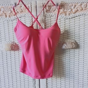 Pink padded bra top
